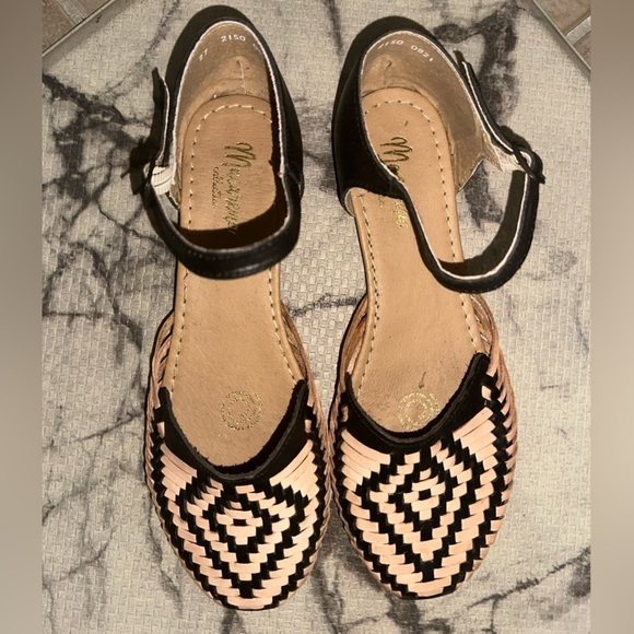 Macarena women’s bohemian woven Mexican Huarache sandal fisherman mex 27 us 10 - Picture 2 of 8